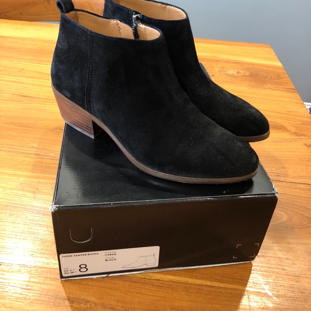 J.Crew Suede Sawyer Boots-sz 8